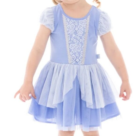 Disney Princess Cinderella Dress With Puff Sleeves SIZE 3T NEW - Picture 3 of 7